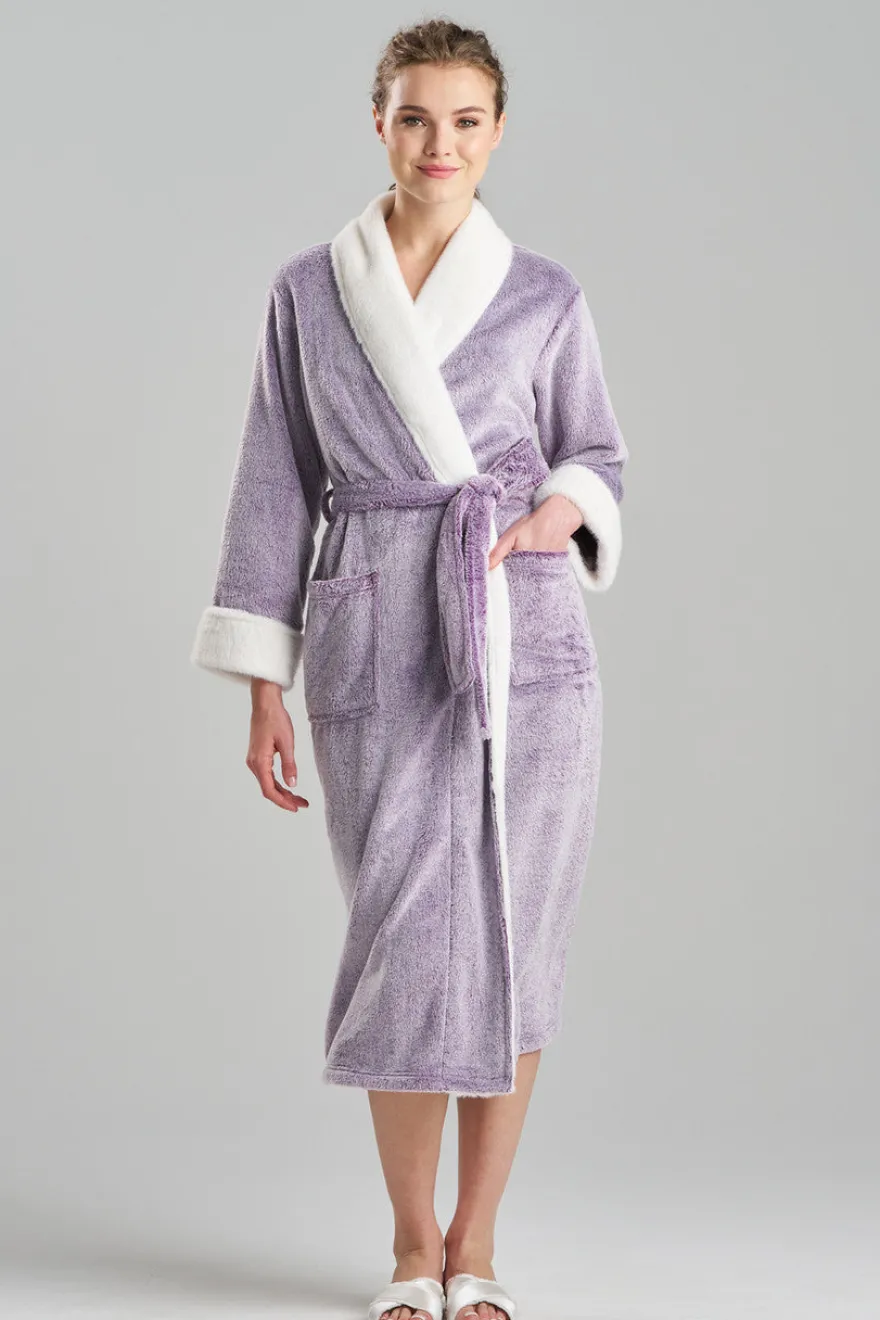 Frosted Cashmere Fleece Robe
