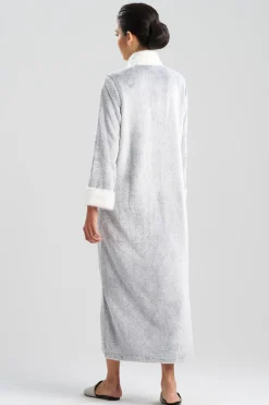 Frosted Cashmere Mandarin Zip Lounger