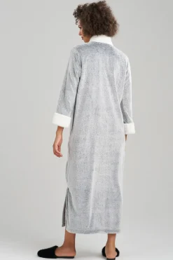 Frosted Cashmere Mandarin Zip Lounger