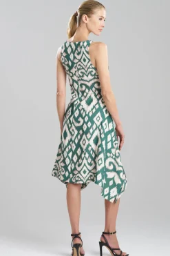 Ginza Woven Crepe Handkerchief Dress