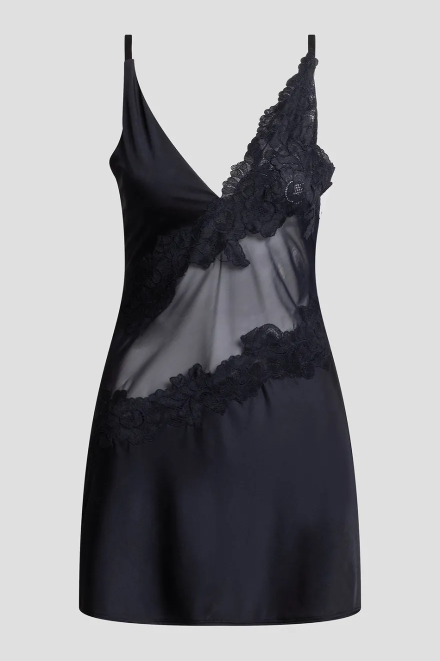 Gisele Mesh Applique Chemise