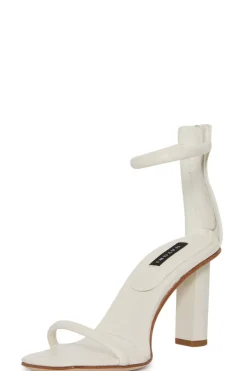 Glow Nappa Leather Block Heel Sandal