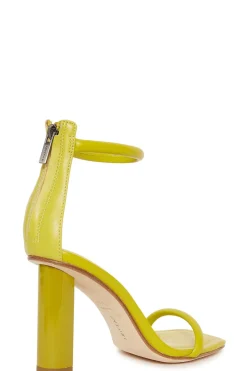 Glow Nappa Leather Block Heel Sandal