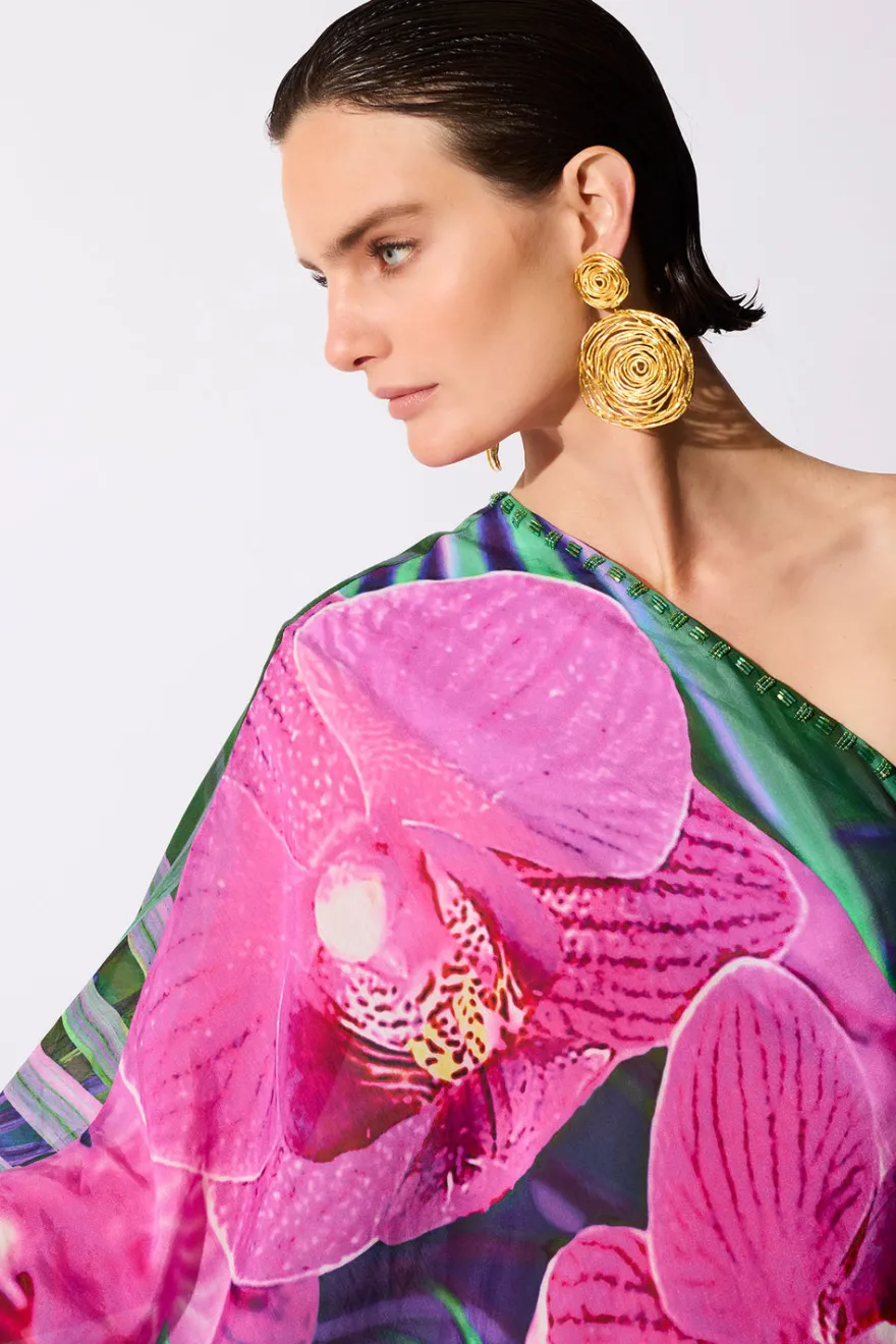 Gold Brass Wire Hoop Drop Earrings