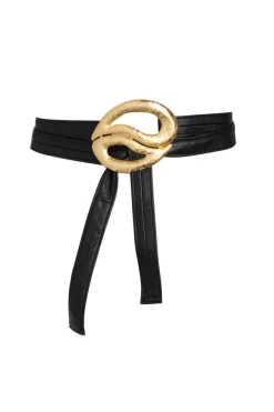 Gold Plated Brass Teardrop Pendant Belt