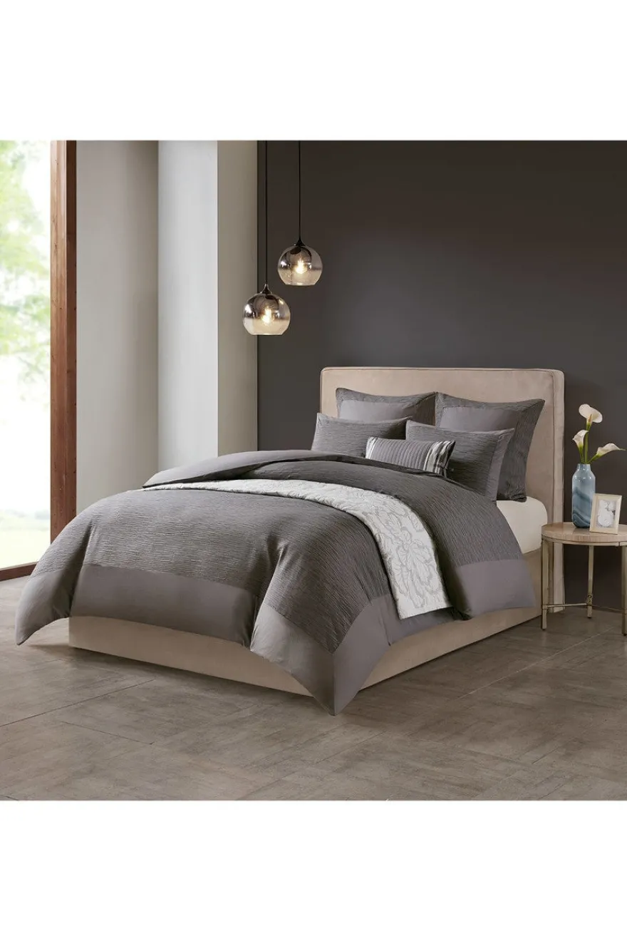 Hanae Gray Duvet Cover Set