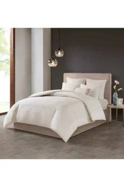Hanae White Duvet Cover Set