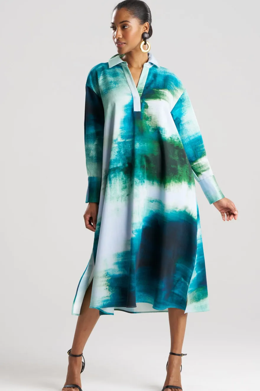 Hisui Cotton Chino Oversized Shirtdress