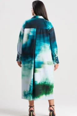 Hisui Cotton Chino Oversized Shirtdress