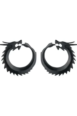 Horn Dragon Clip Earrings
