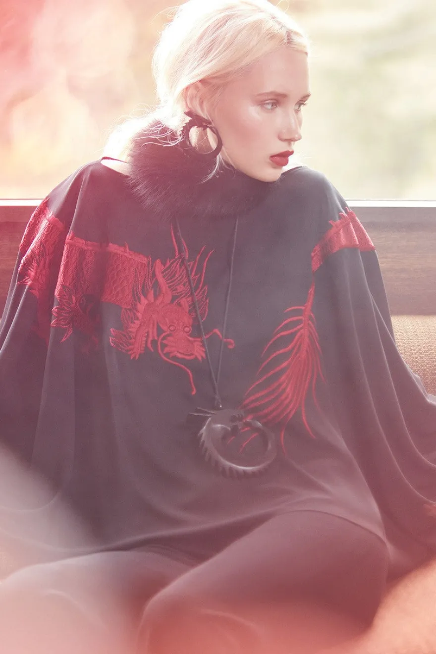 Horn Dragon Clip Earrings