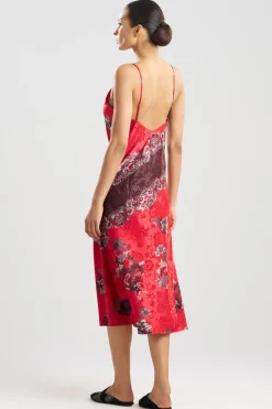 Imperial Dragon Jacquard Slip Dress