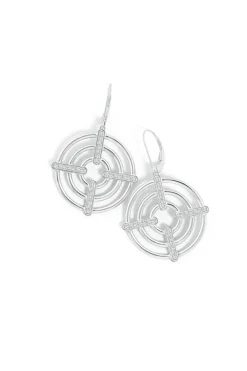 Infinity Concentric Circle 14K Gold Earrings
