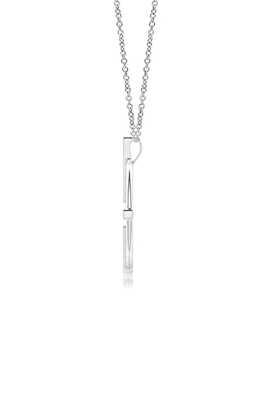 Infinity Concentric Circle 14K Gold Pendant Necklace