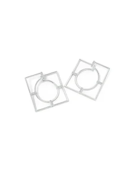 Infinity 14K Gold Geometric Hoop Earrings