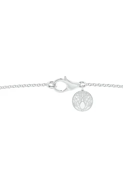 Infinity 14K Gold with Black & White Diamond Three Stone Necklace