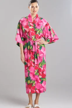 Isla Printed Satin Robe