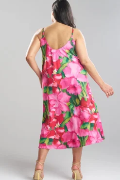 Isla Printed Satin Slip Dress