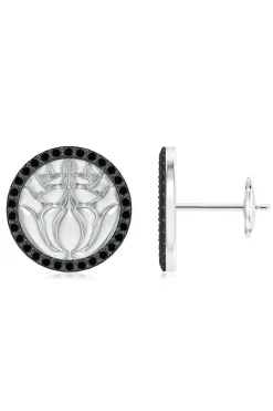 Kamon 14k Diamond Stud Earrings