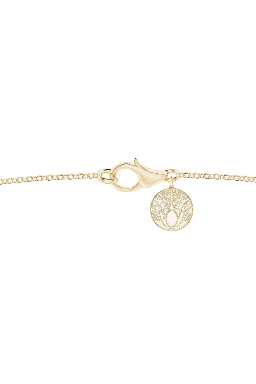 Kamon 14k Open Diamond Pendant Necklace