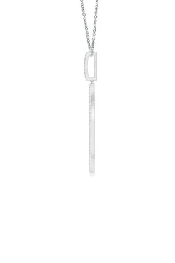 Kamon 14k Open Diamond Pendant Necklace