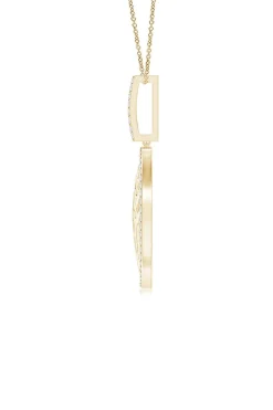 Kamon 14k Overlapping Diamond Pendant Necklace