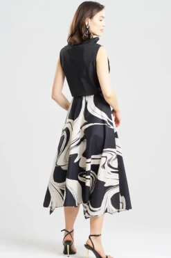 Kaze Cotton Origami Maxi Skirt