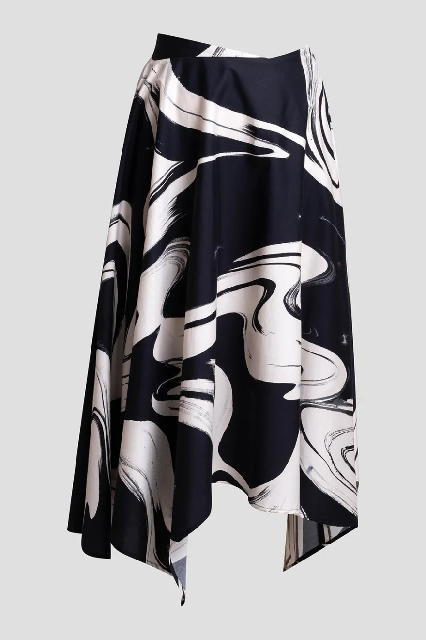 Kaze Cotton Origami Maxi Skirt