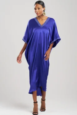 Key Essentials Embellished Cocoon Silk Caftan