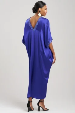 Key Essentials Embellished Cocoon Silk Caftan