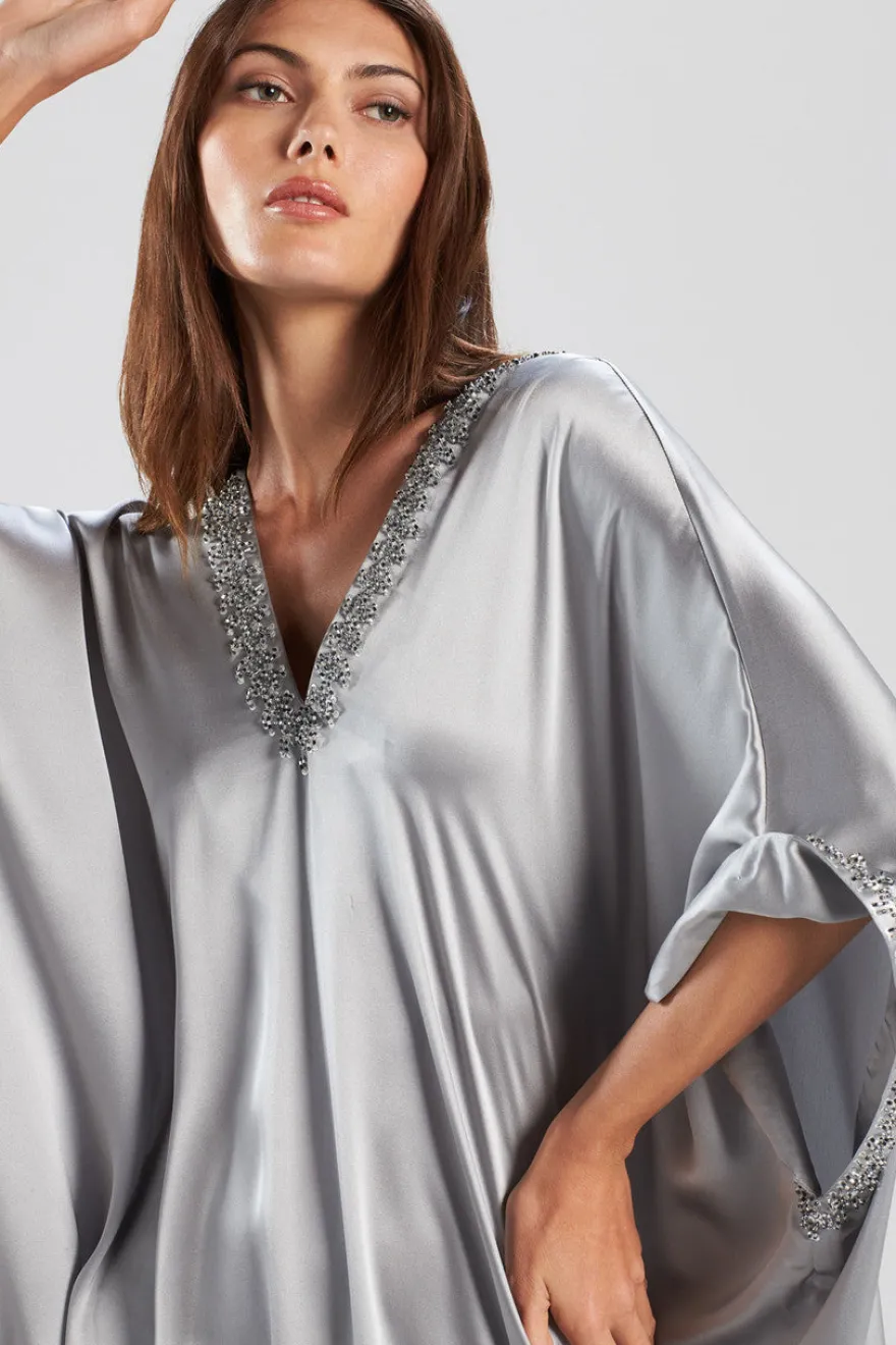 Key Essentials Embellished Cocoon Silk Caftan