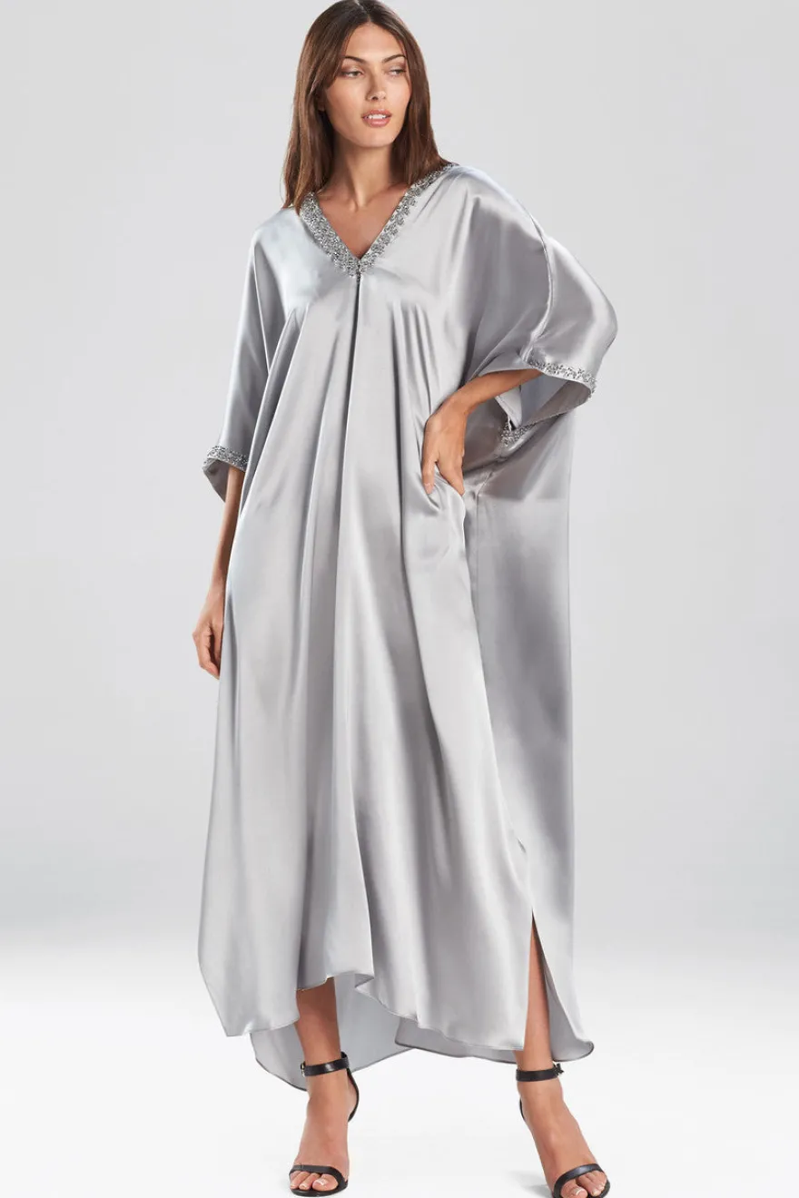 Key Essentials Embellished Cocoon Silk Caftan