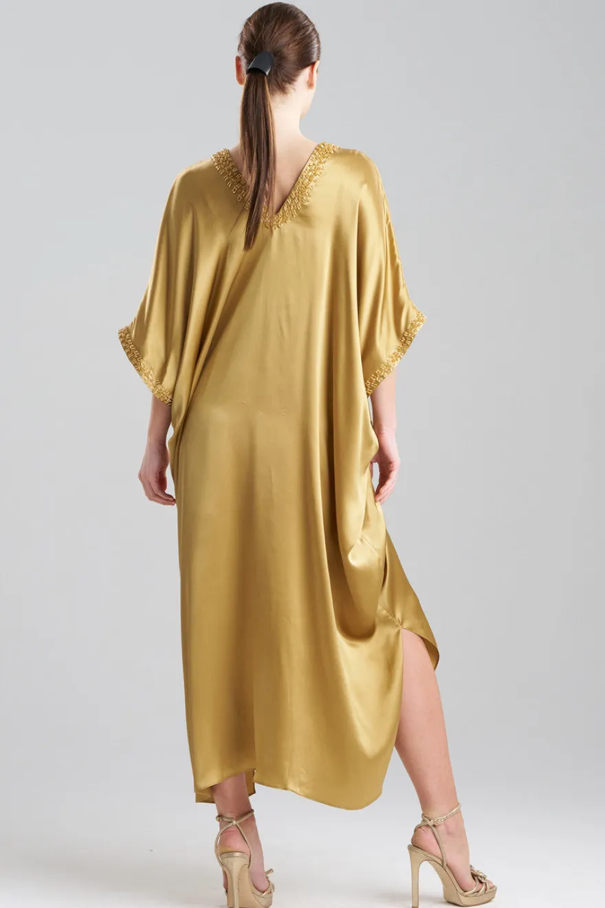 Key Essentials Embellished Cocoon Silk Caftan