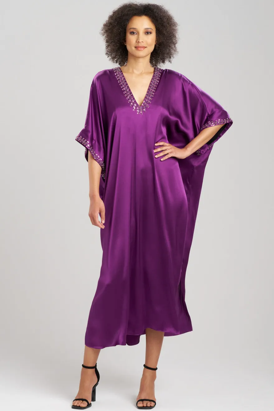Key Essentials Embellished Cocoon Silk Caftan