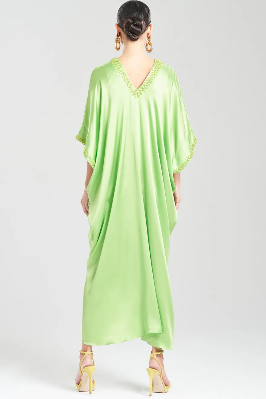 Key Essentials Embellished Cocoon Silk Caftan
