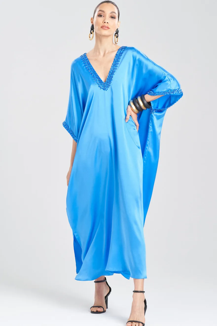 Key Essentials Embellished Cocoon Silk Caftan