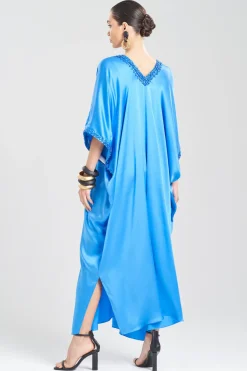 Key Essentials Embellished Cocoon Silk Caftan