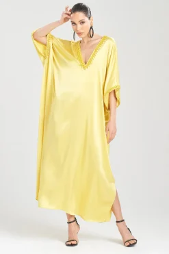 Key Essentials Embellished Cocoon Silk Caftan
