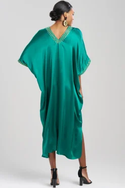Key Essentials Embellished Cocoon Silk Caftan