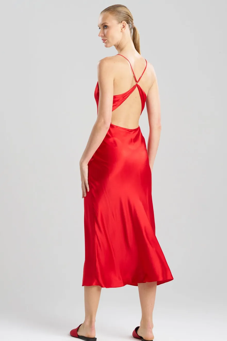 Key Essentials V-neck Silk Gown