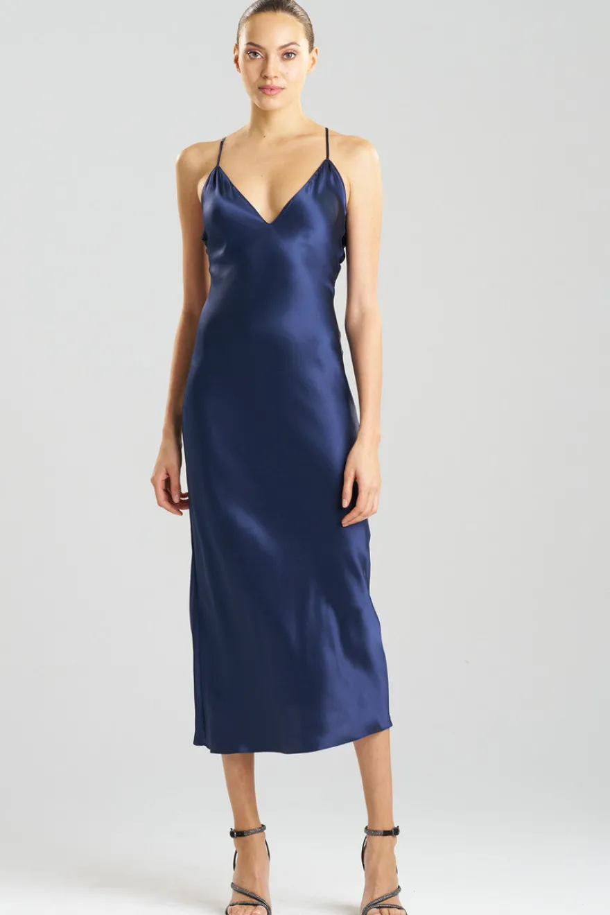 Key Essentials V-neck Silk Gown