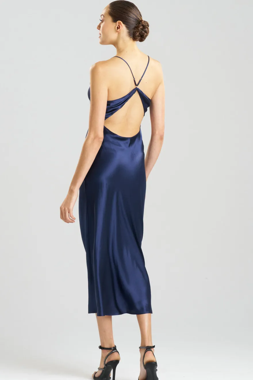 Key Essentials V-neck Silk Gown