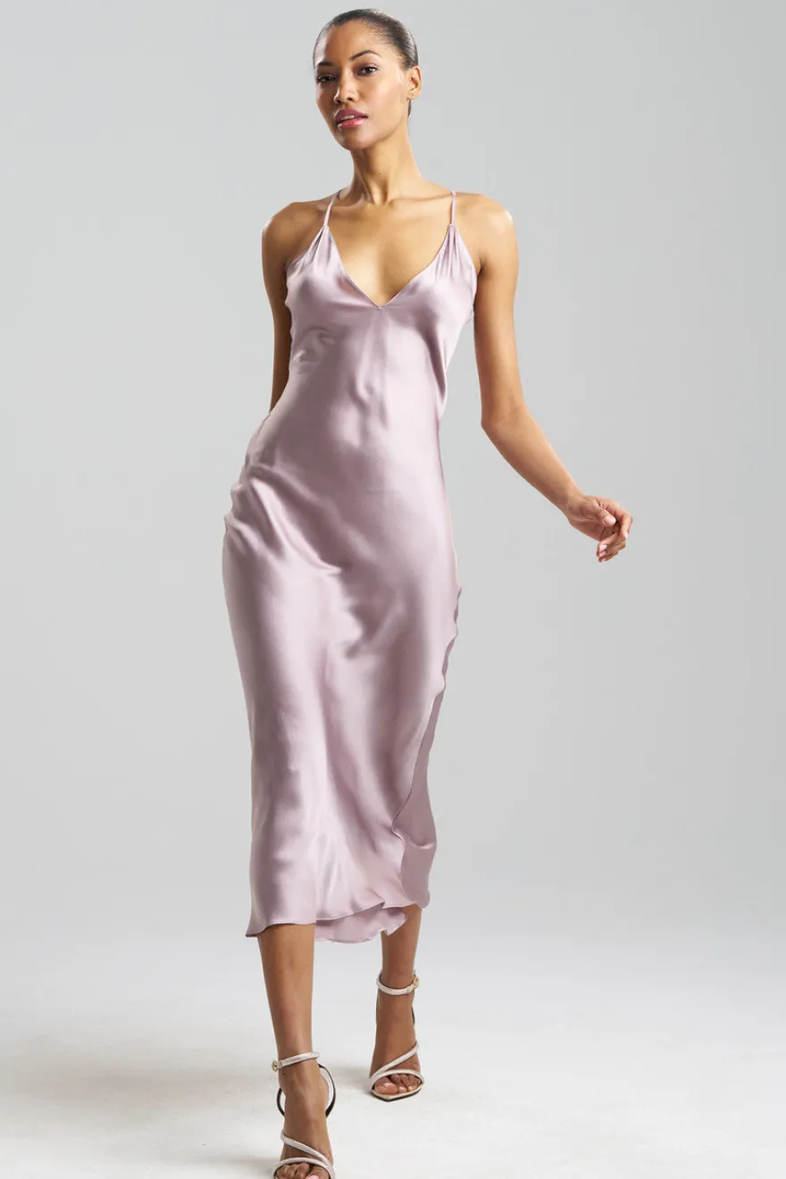 Key Essentials V-neck Silk Gown