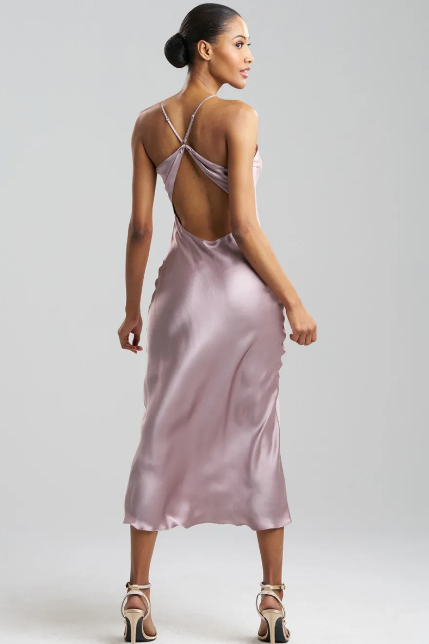 Key Essentials V-neck Silk Gown
