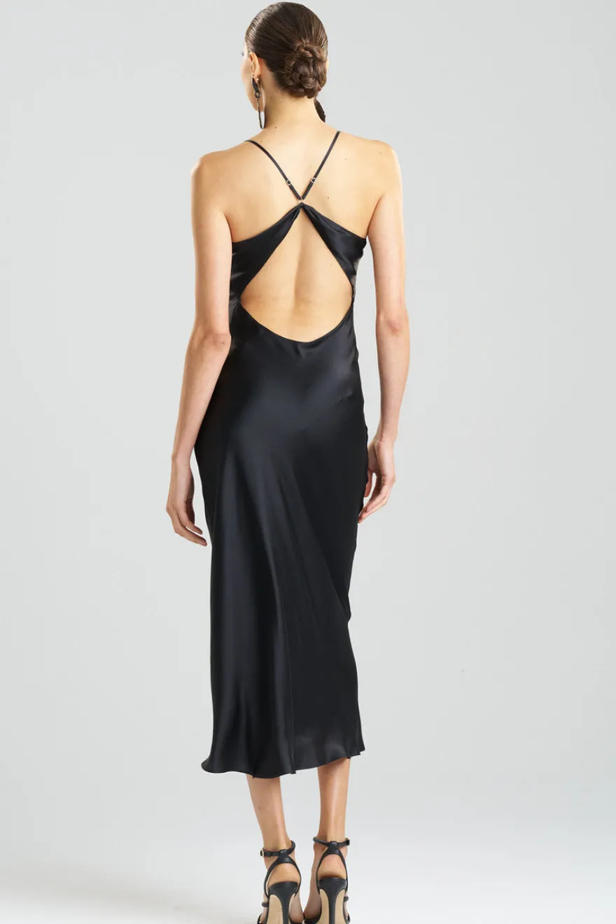Key Essentials V-neck Silk Gown