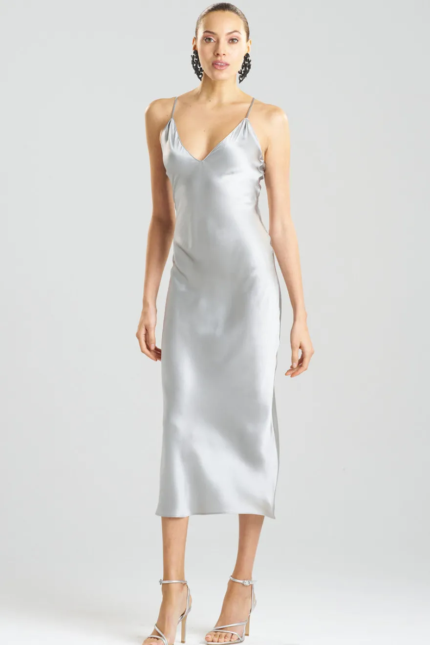 Key Essentials V-neck Silk Gown