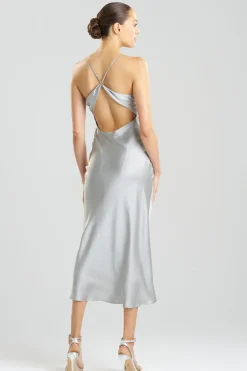 Key Essentials V-neck Silk Gown
