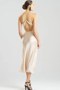 Key Essentials V-neck Silk Gown