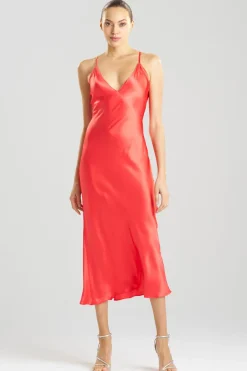 Key Essentials V-neck Silk Gown