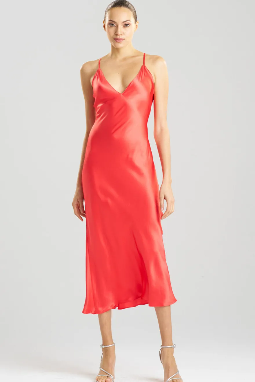 Key Essentials V-neck Silk Gown